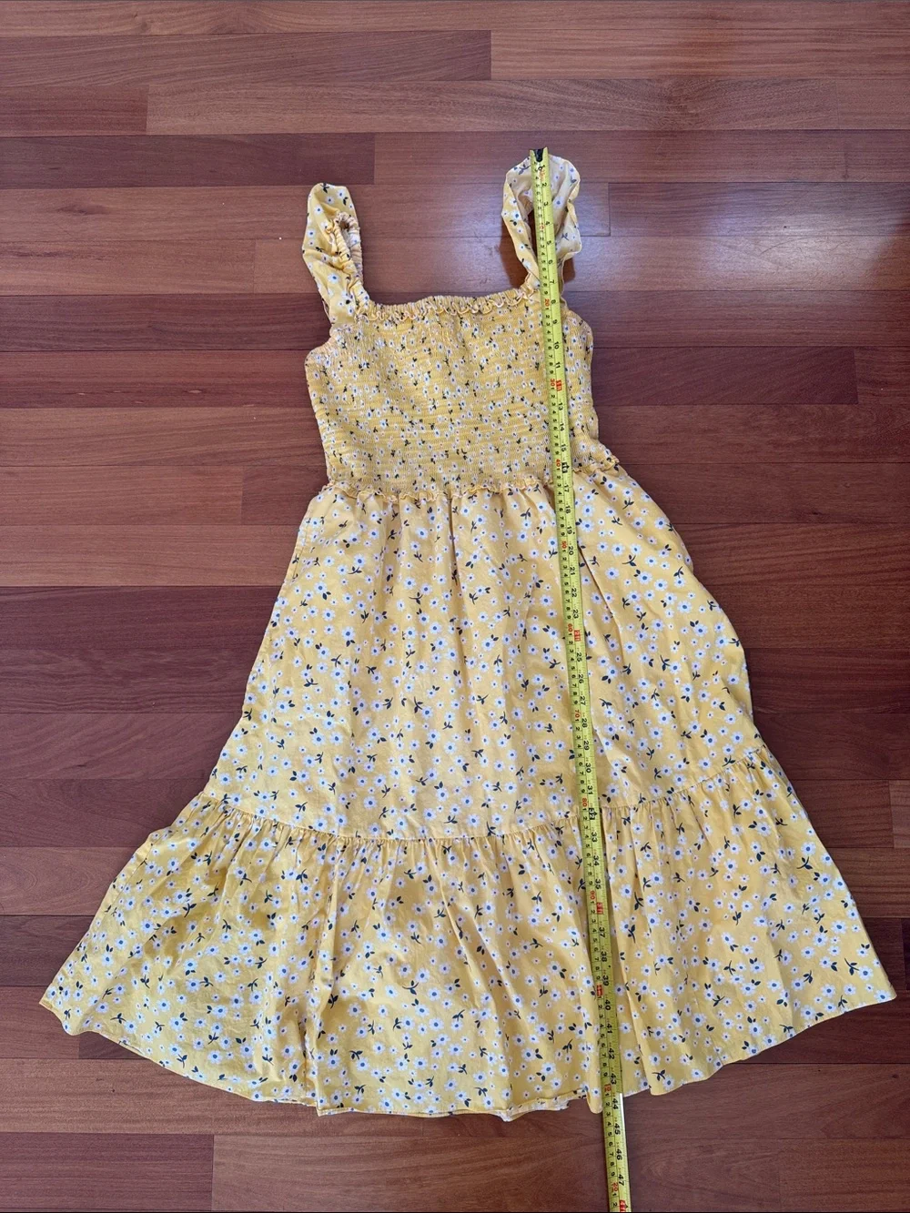 Kate Spade Fleurette Toss Voile Smocked Dress - Medium